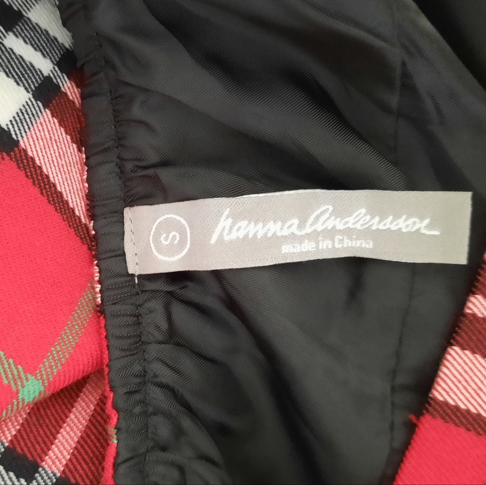 Hanna Anderson Red Plaid ALine Skirt Lined Womens Size Small Christmas Winter - Picture 2 of 15